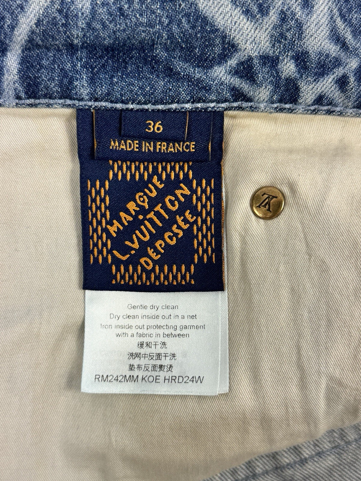 Louis Vuitton Monogram Print Denim Shorts, photo 9
