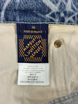 Louis Vuitton Monogram Print Denim Shorts, photo 9