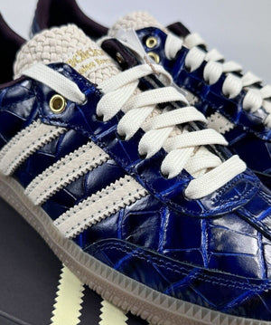 Adidas x Wales Bonner Samba Navy Croc Trainers, photo 8