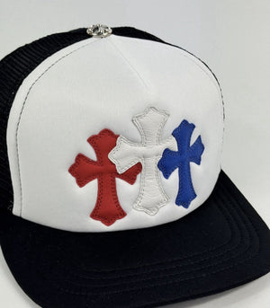 Chrome Hearts Cross Patch Logo Trucker Cap، الصورة 5