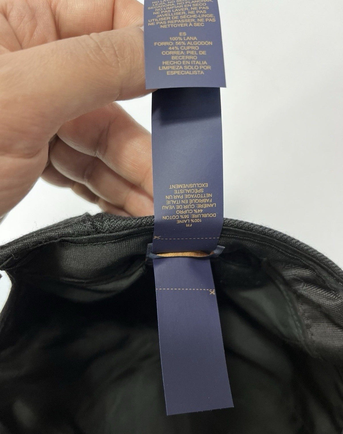 Louis Vuitton FW22 Virgil Abloh Pointed Ears "Batman" Cap Black Wool, photo 6