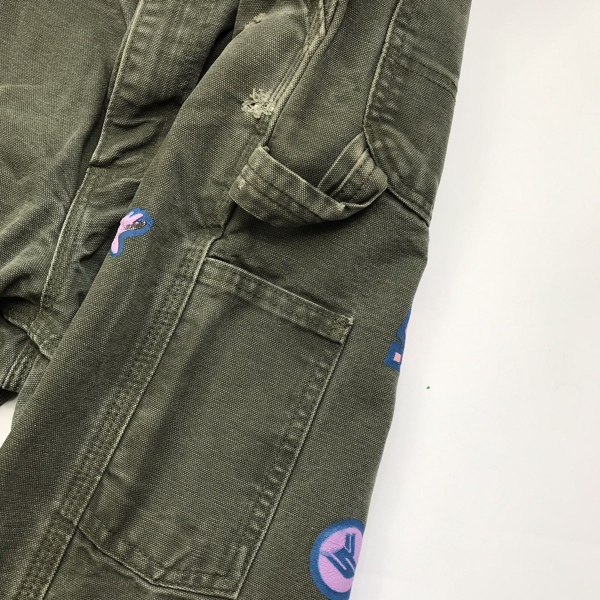 Born From Pain Sicko Flygirl Carhartt Olive Pink Purple Jeans, photo 5