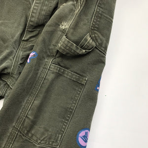 Born From Pain Sicko Flygirl Carhartt Olive Pink Purple Jeans، الصورة 5
