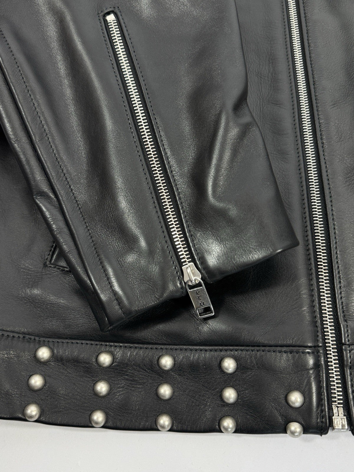 Enfants Riches Deprimes Sid Leather Jacket With Brooch And Studs, photo 8