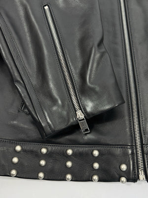 Enfants Riches Deprimes Sid Leather Jacket With Brooch And Studs, photo 8