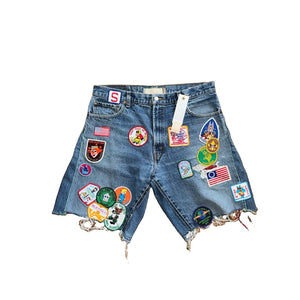 Better With Age x Levi’s Patch Work Denim Shorts، الصورة 1
