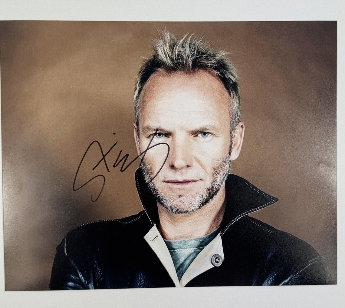 Sting Autograph Signed Photo Print, photo 1
