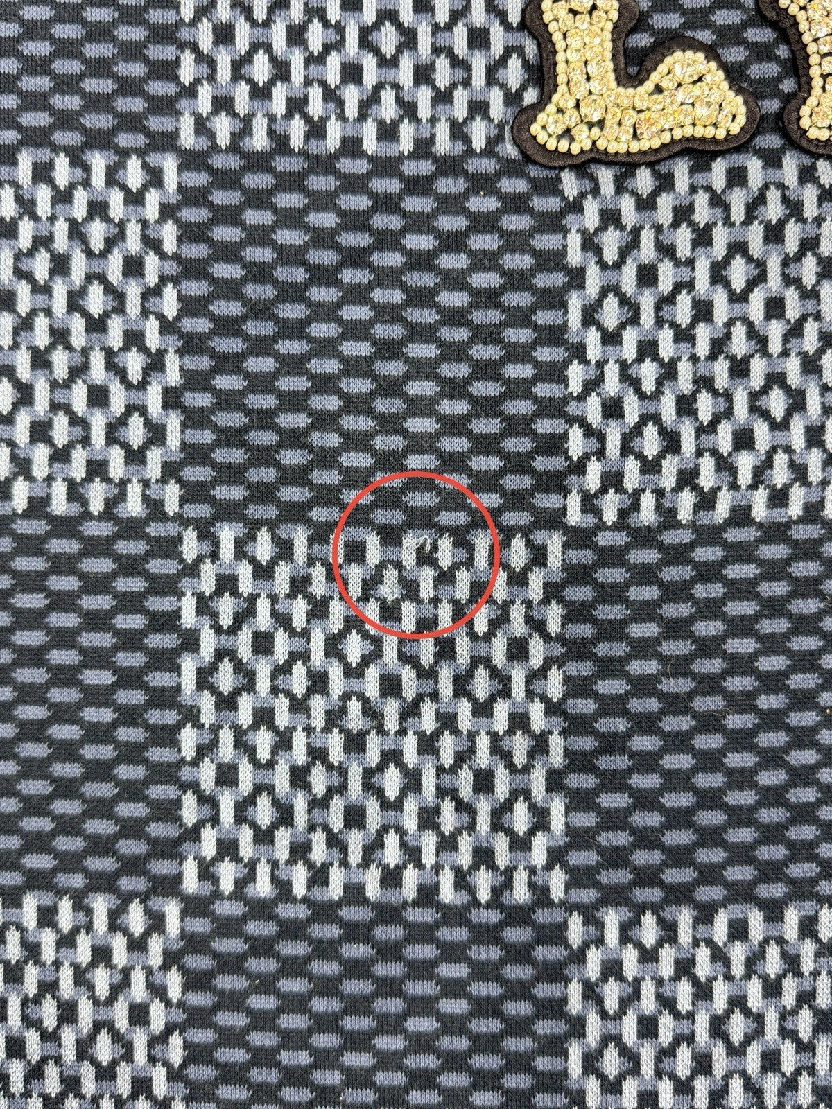 Louis Vuitton Damier LV Crystal Crewneck T-Shirt, photo 6