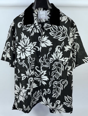 Sacai Velvet Collar Floral Print Shirt, photo 2