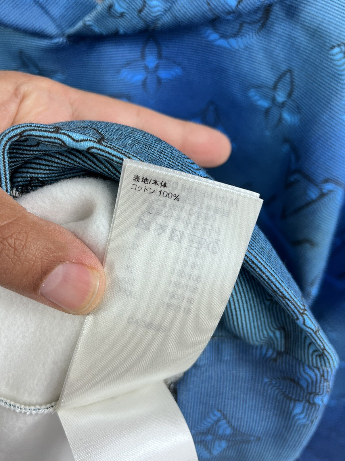 Louis Vuitton x Virgil Abloh Illusion 2054 Blue Hoodie, photo 18