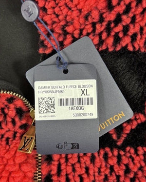 Louis Vuitton Damier Print Fleece Jacket، الصورة 7