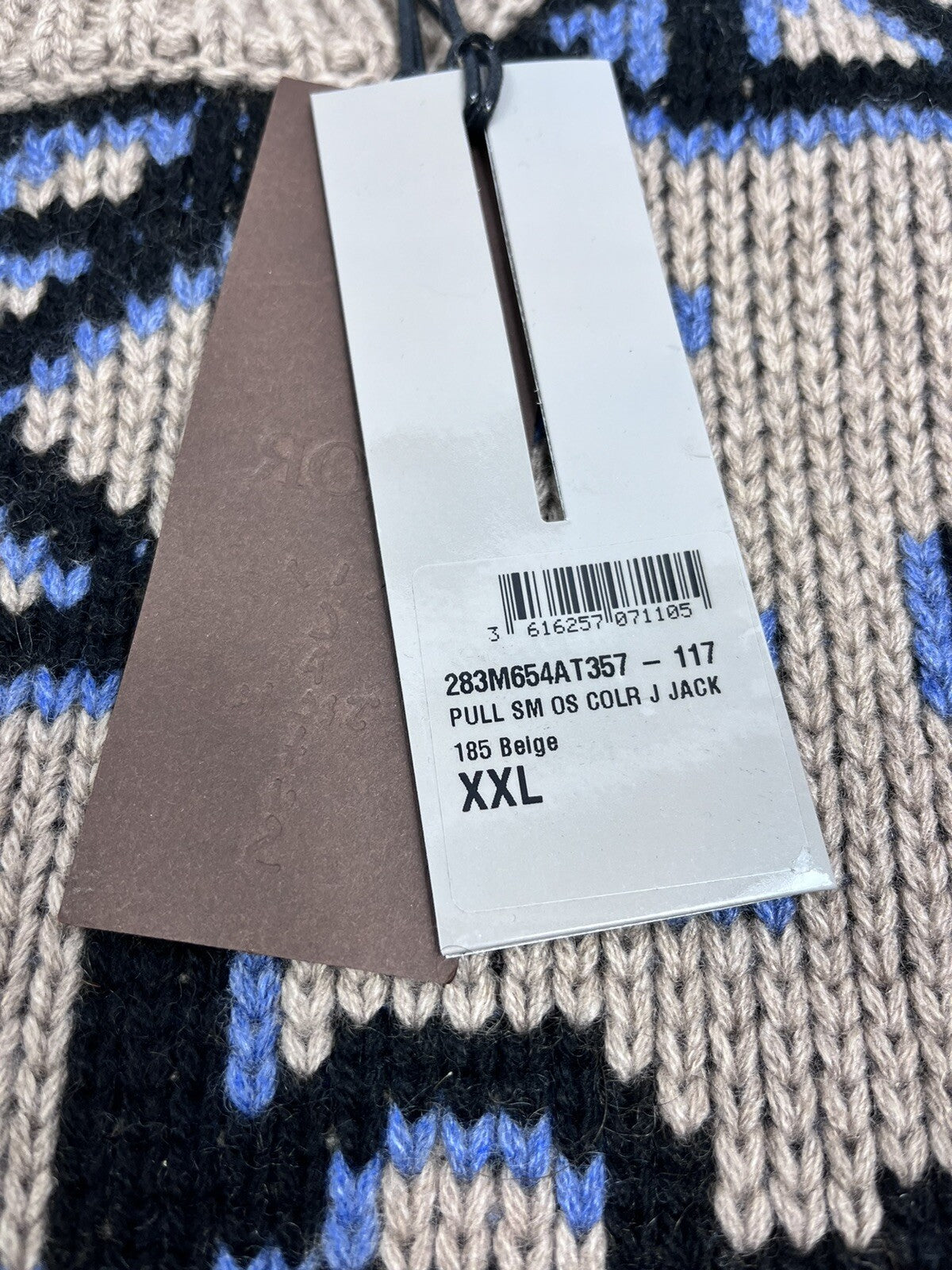 Dior Cactus Jack Travis Scott Cashmere Brown Navy Black Knitted Vest, photo 5