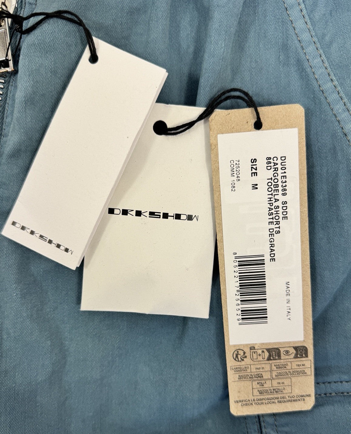 Rick Owens Cargobela Toothpaste Degrade Shorts, photo 6