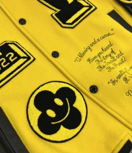 Louis Vuitton x Virgil Abloh Panter Leather Sleeves Varsity Jacket, photo 5