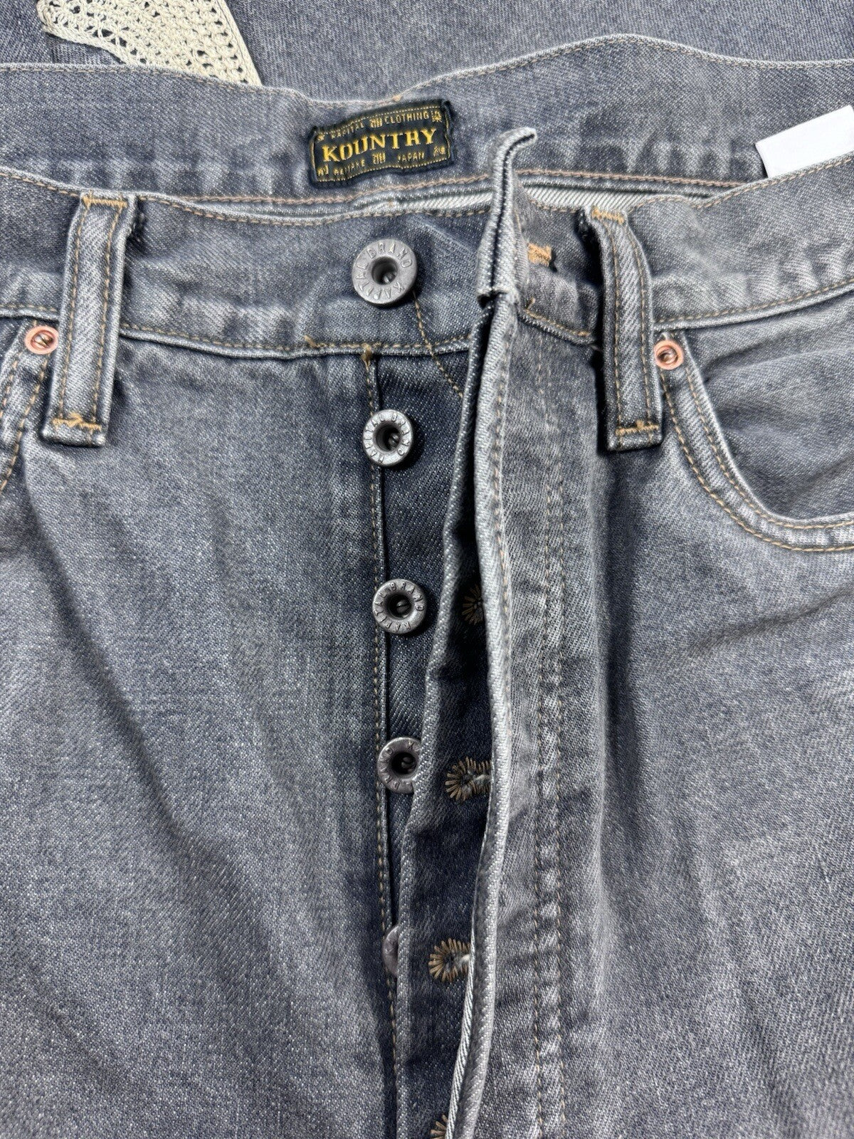 Kapital Slim Fit Embroidered Denim Jeans, photo 12