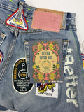 Better With Age Gentlemen’s Triple Wide Long Denim Shorts، الصورة 7