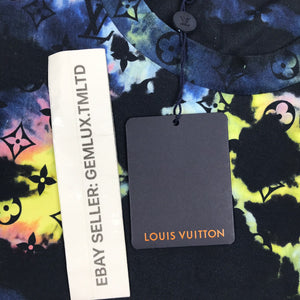 Louis Vuitton by Virgil Abloh Monogram Tie Dye Printed T-Shirt، الصورة 7