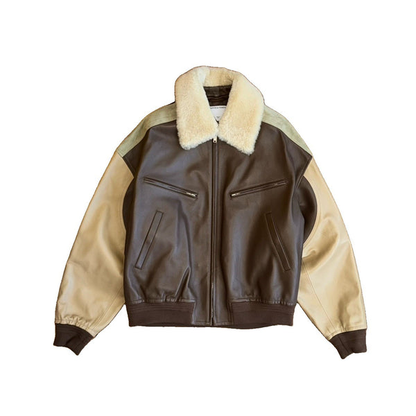 Bottega Veneta Soft Leather Jacket With Shearling Removable Collar, photo 1