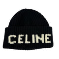 Celine Logo Knit Wool Beanie، الصورة 1
