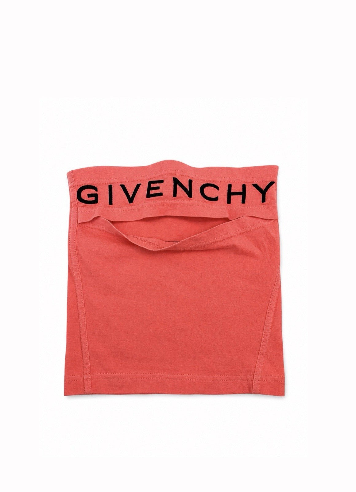 Givenchy Coral Pink Knit Neck Gaiter / Balaclava, photo 1