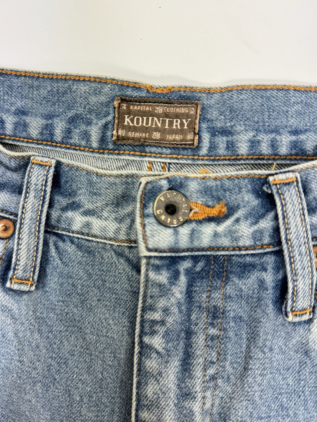 Kapital Kountry Straight Leg Crystal Embellished Shorts, photo 5