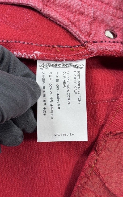 Chrome Hearts Leather Cross Patch Jeans, photo 14