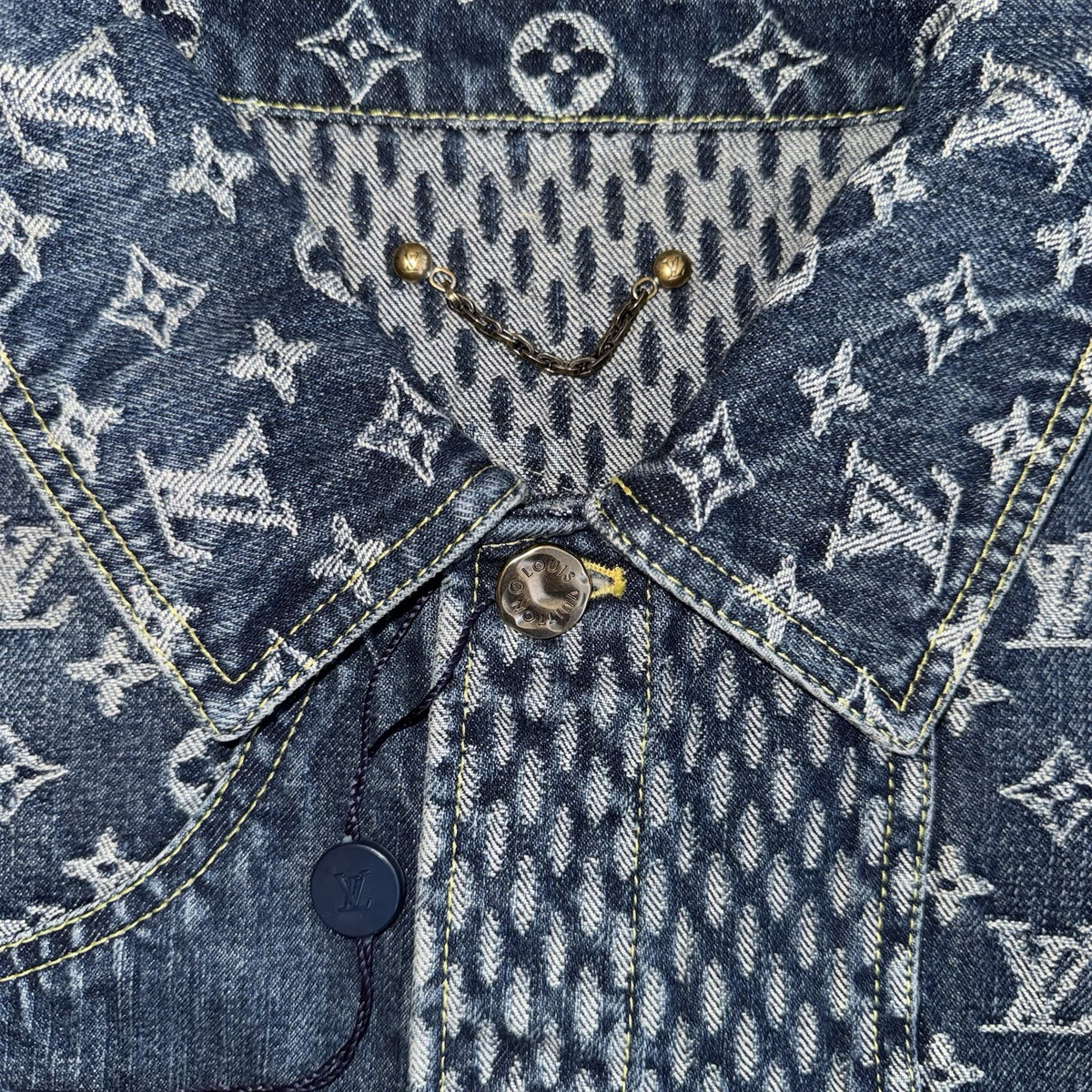 Louis Vuitton x Nigo Monogram Blue Denim Jacket, photo 4