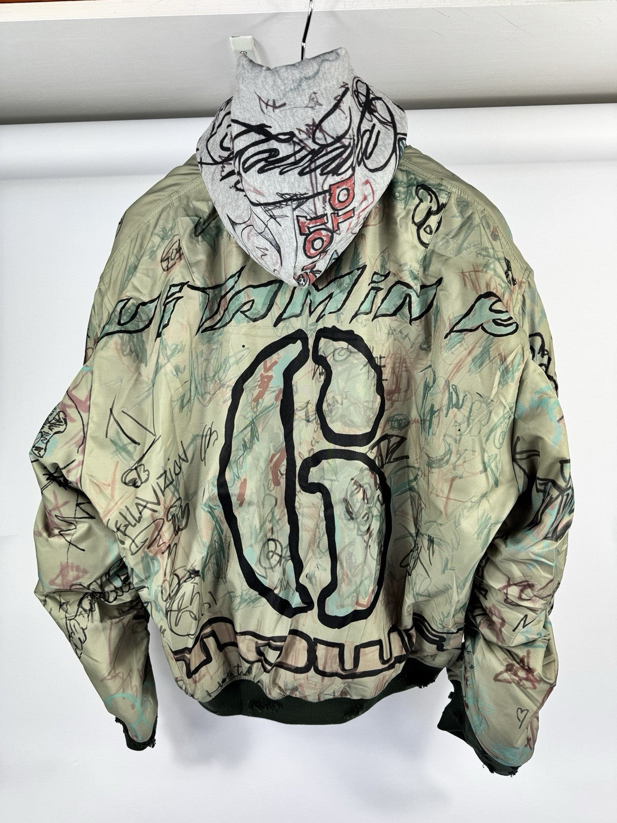 Mowalola New York Graffiti Oversized Reversible Jacket, photo 5