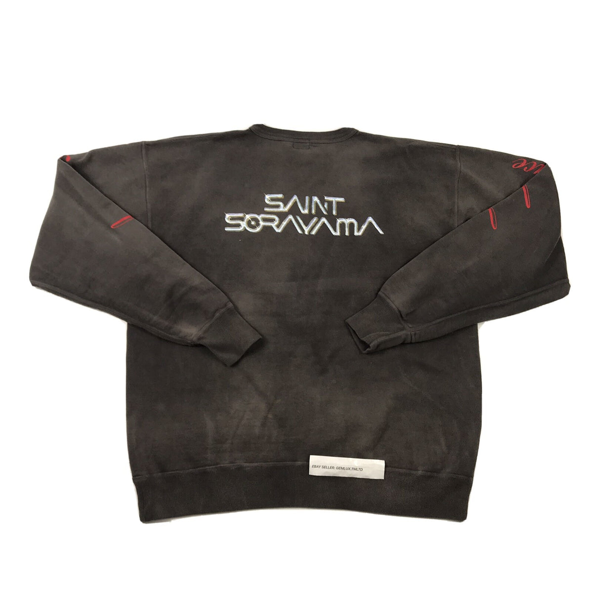Saint Michael x Hajime Sorayama Faded Black Sweatshirt, photo 2