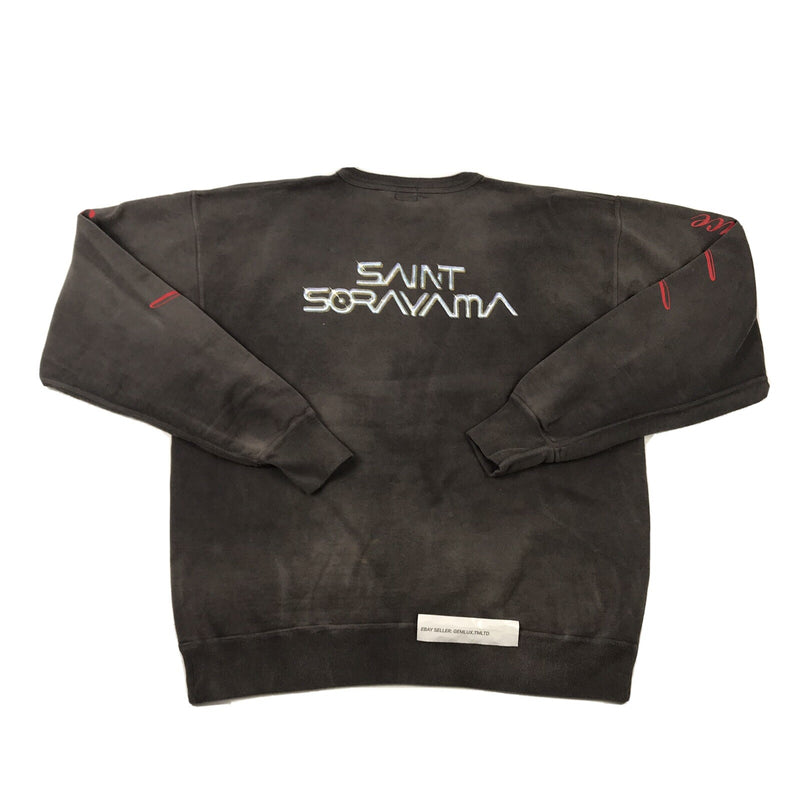 Saint Michael x Hajime Sorayama Faded Black Sweatshirt, photo 2