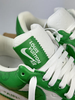 Louis Vuitton x Air Force 1 Green Trainers by Virgil، الصورة 10