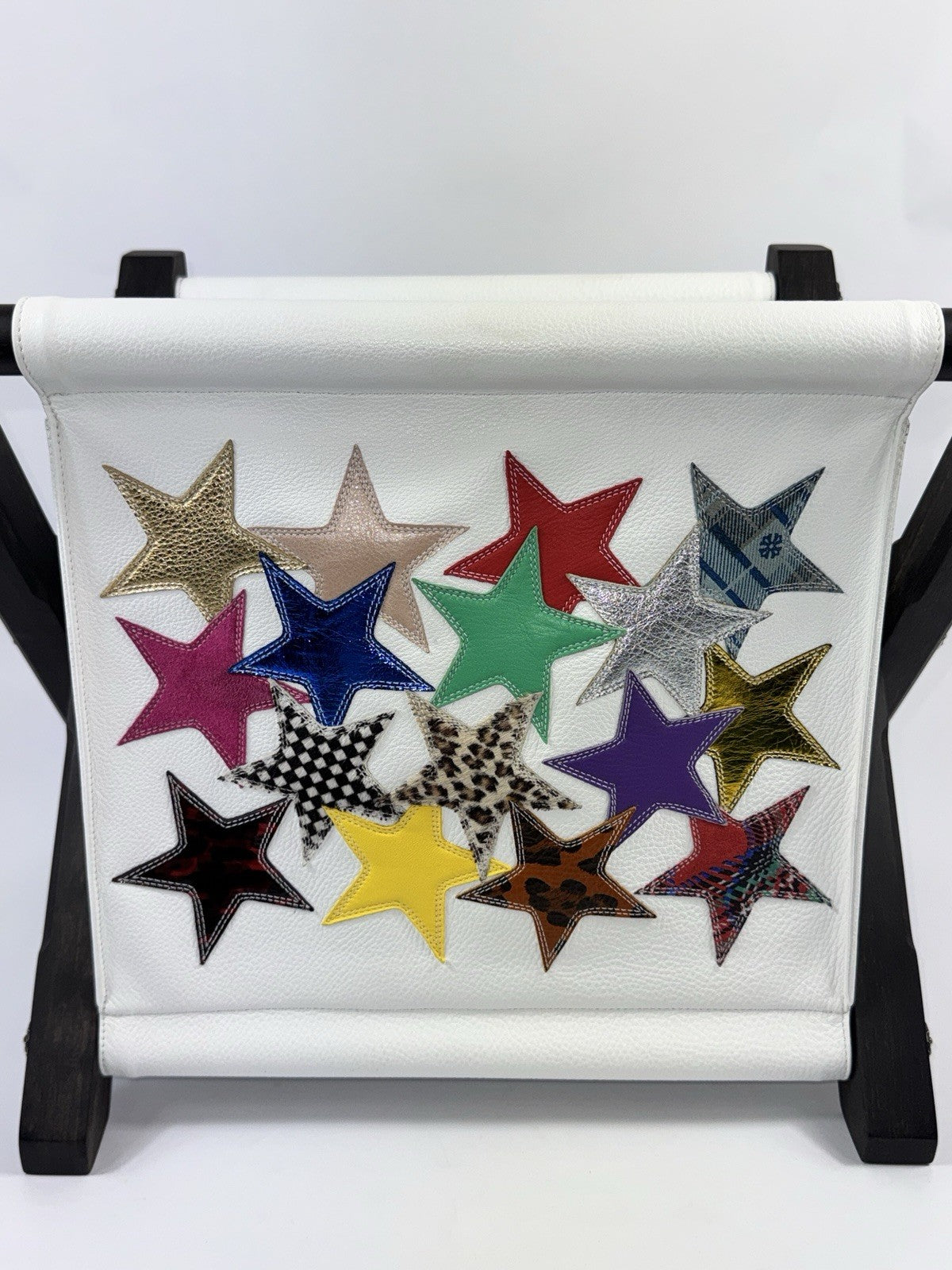 Chrome Hearts Star Patch Work Leather Magazine Holder Crib, photo 15