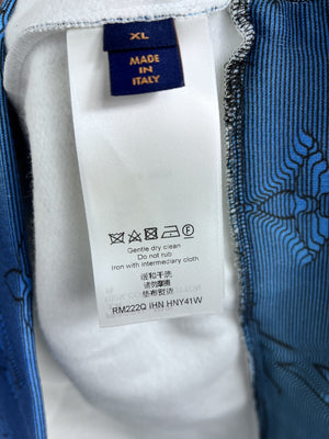 Louis Vuitton x Virgil Abloh Illusion 2054 Blue Hoodie، الصورة 13