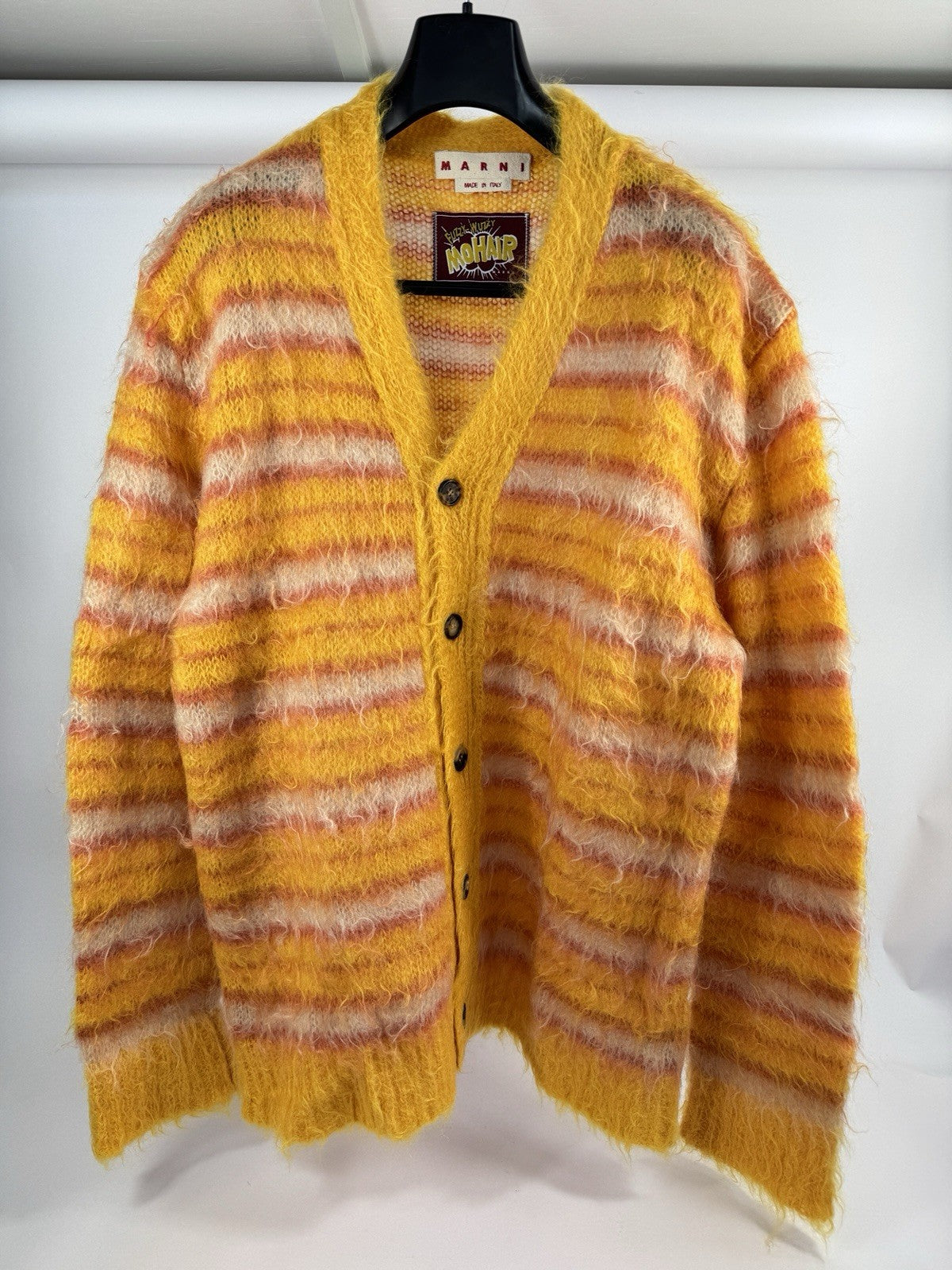 Marni Striped Mohair Cardigan, photo 3