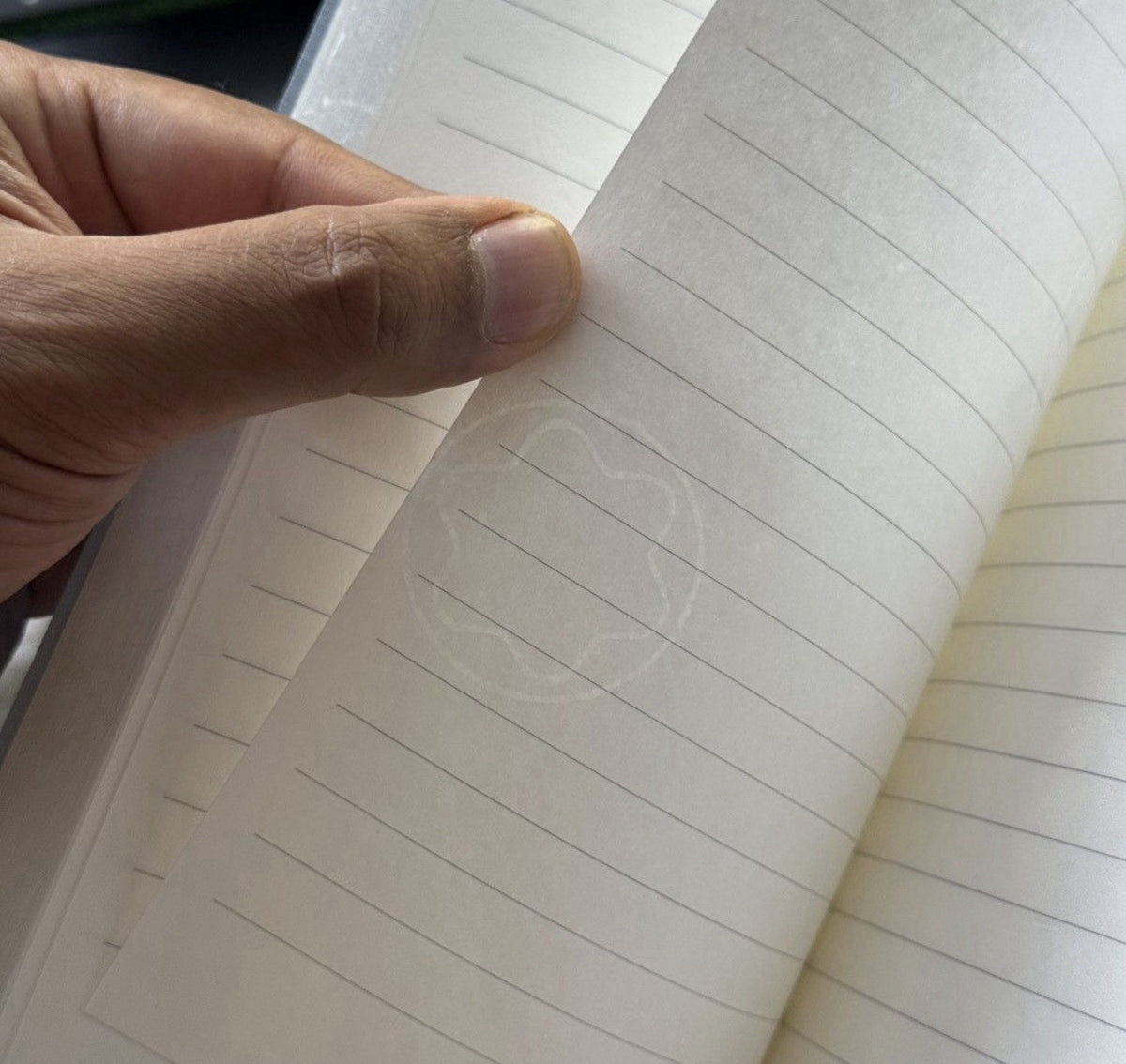 Montblanc x Daniel Arsham Studios Baby Blue Leather Notebook, photo 7