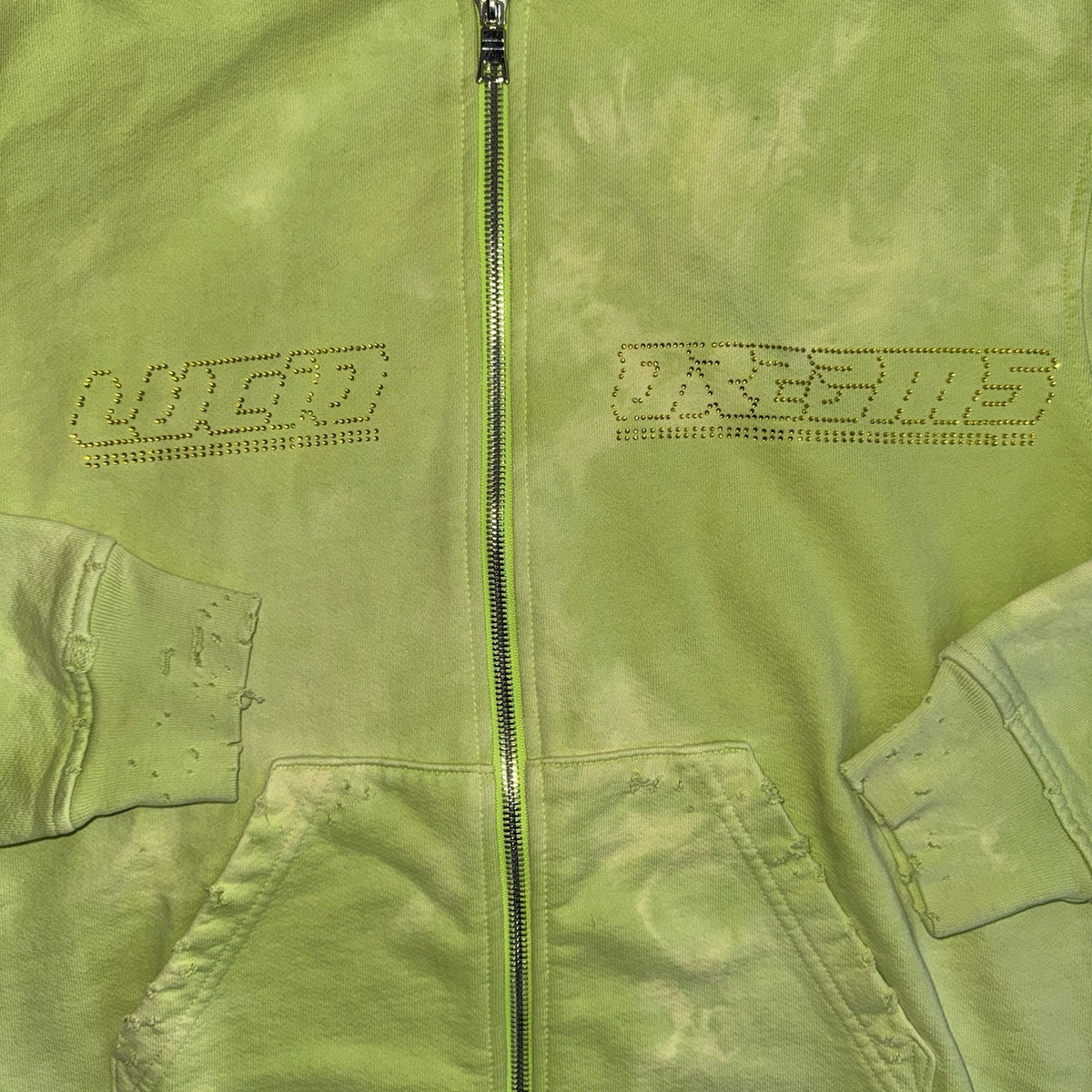 Alchemist Dreams Crystal Design Oversized Zip Up Hoodie, photo 2