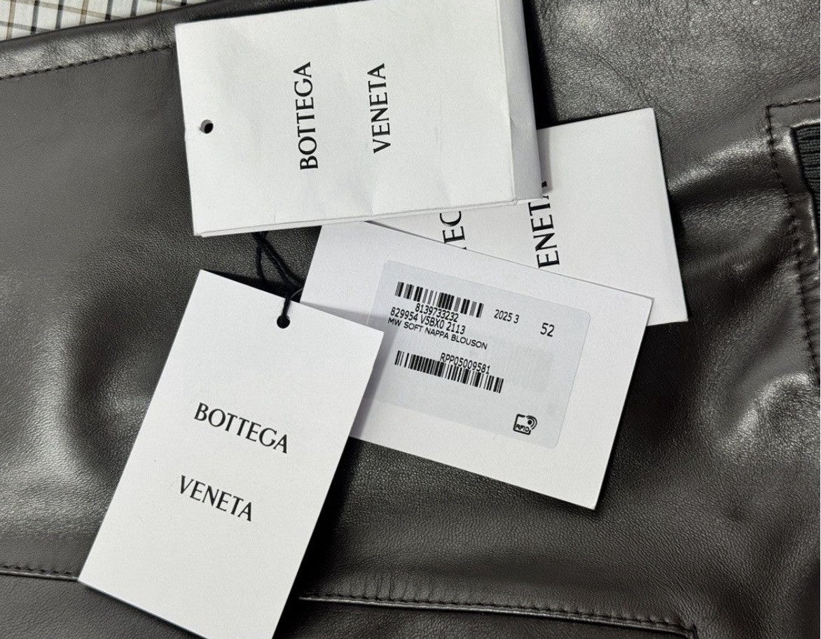 Bottega Veneta Soft Nappa Brown Blouson Jacket, photo 14