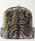 Proleta Re Art 1 of 1 Embellished Embroidered Cotton Large Backpack Bag، الصورة 12