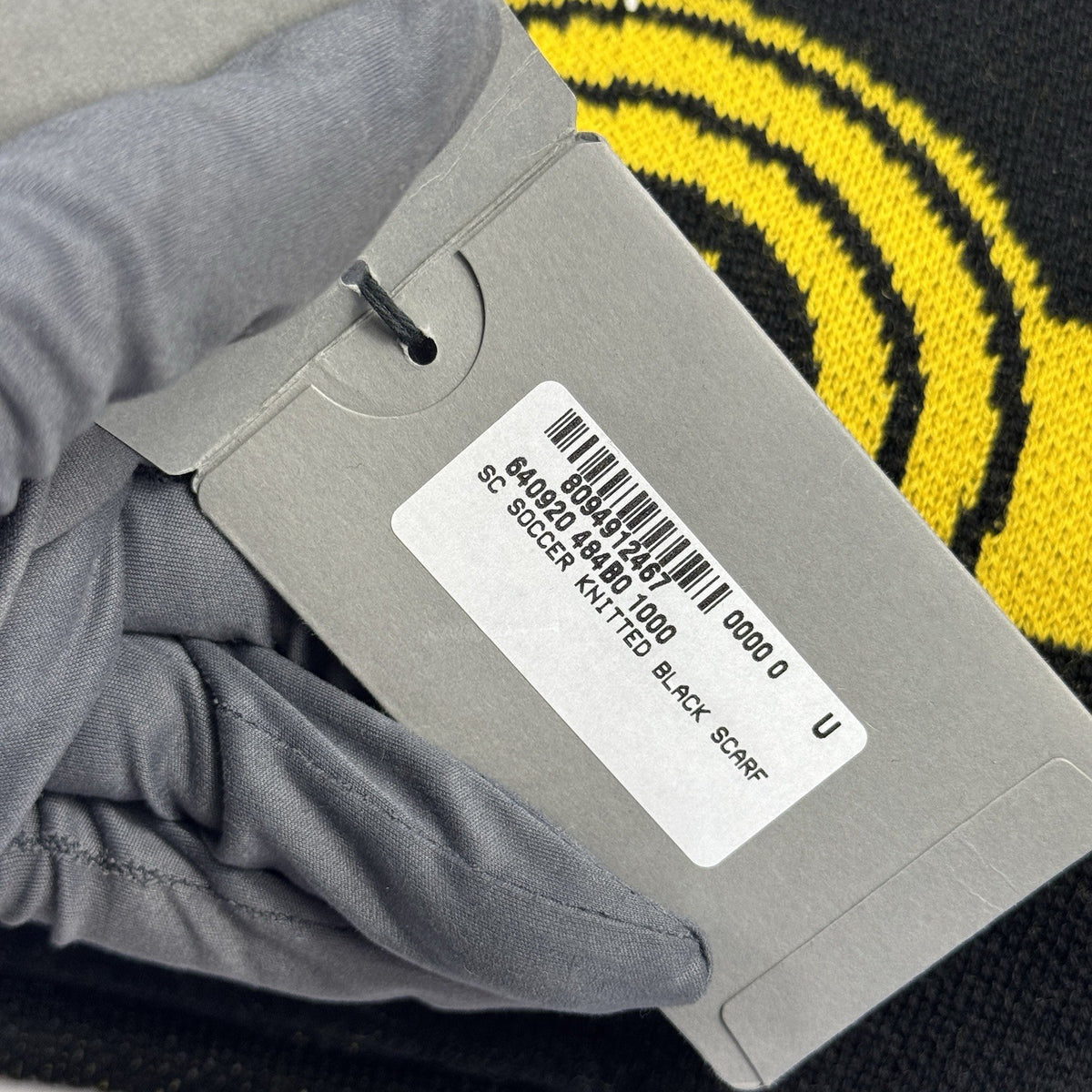 Balenciaga Logo Print Knit Soccer Scarf, photo 6