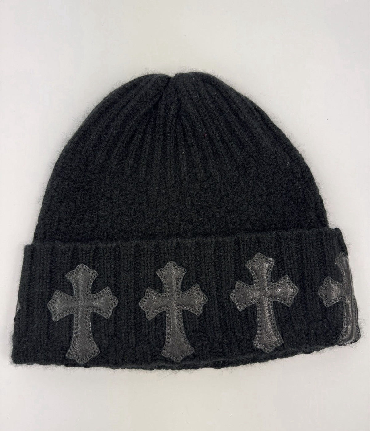 Chrome Hearts Leather Cross Patch Beanie, photo 3