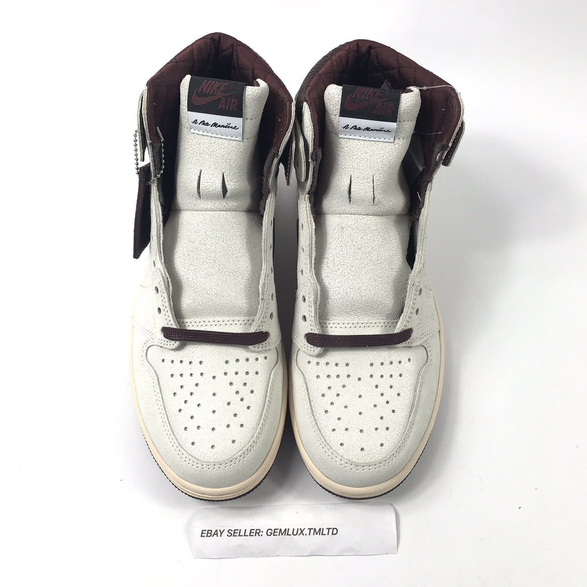 Air Jordan 1 High A Ma Maniére Prize Pack Japan Burgundy Crush Trainers, photo 3