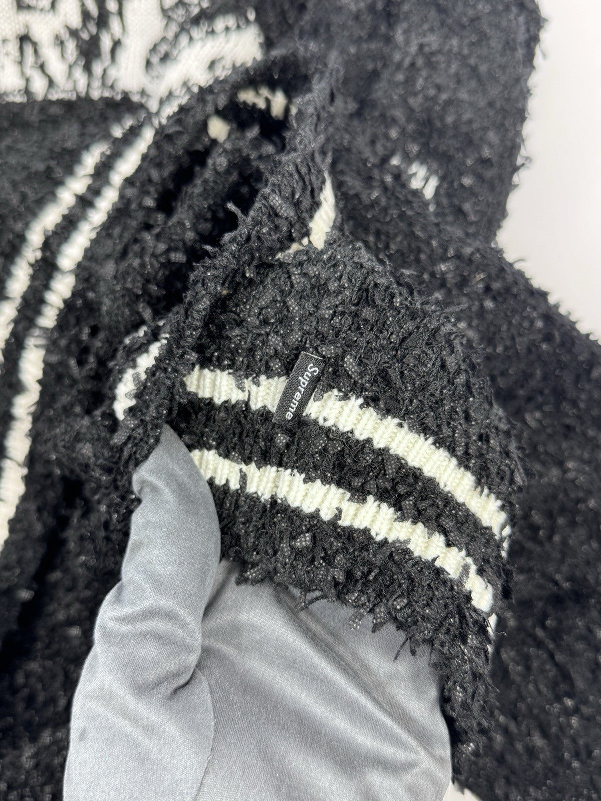 Supreme Textured Varsity Sweater, photo 6
