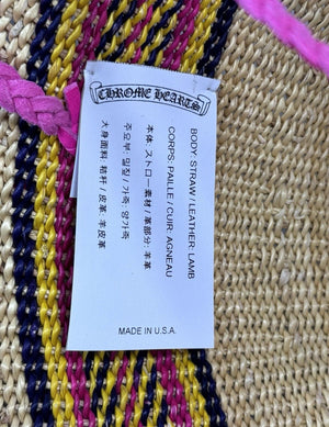 Chrome Hearts Pink Cross Patch Straw Hat, photo 10