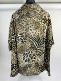 Celine Animal Print Silk Shirt، الصورة 3