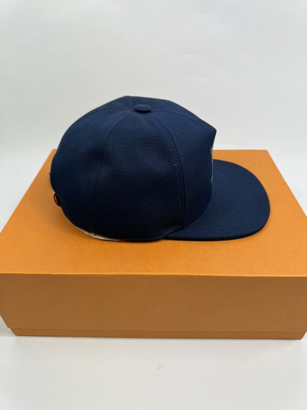 Louis Vuitton by Virgil Abloh MP2590 Chain Embroidered Cap Navy Blue, photo 4