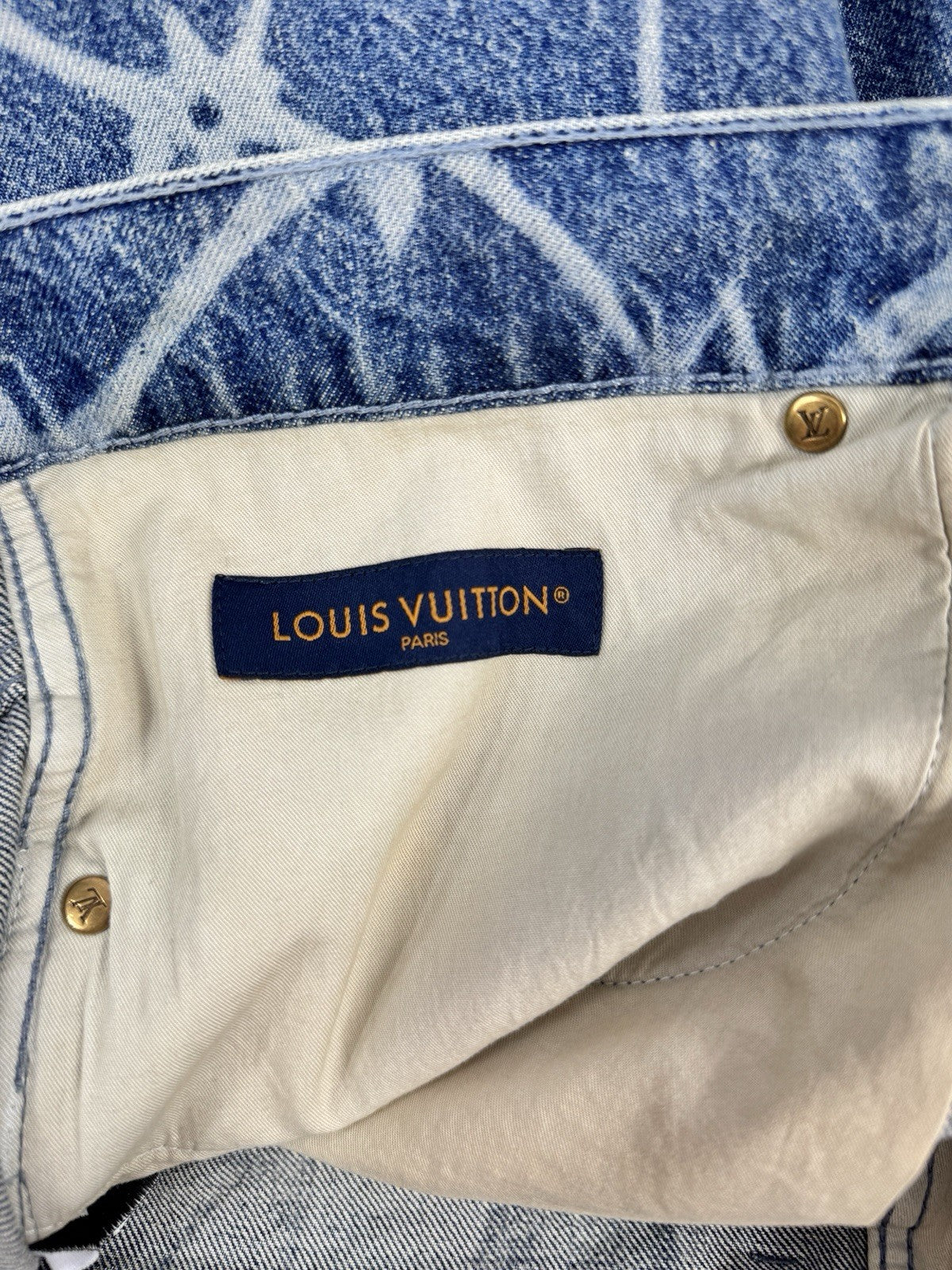 Louis Vuitton Monogram Print Denim Shorts, photo 14