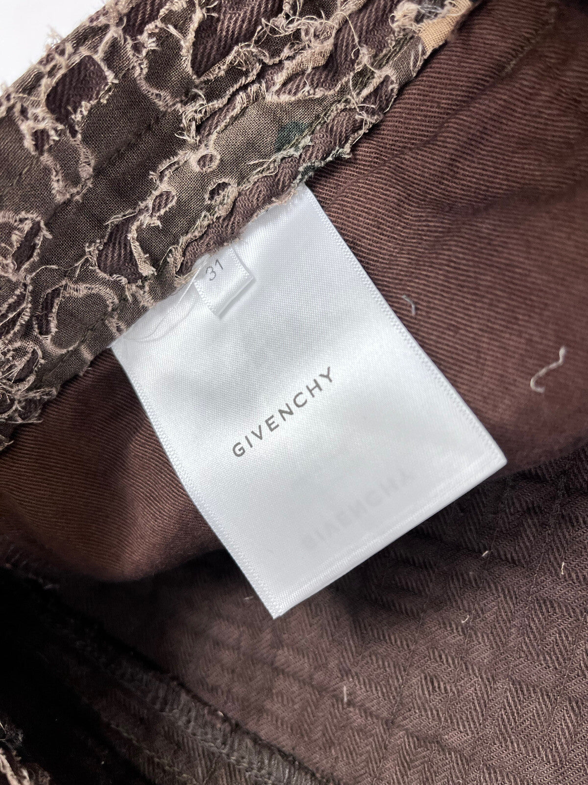 Givenchy Slim-fit Zip Detailed Camouflage Distressed Jeans, photo 4