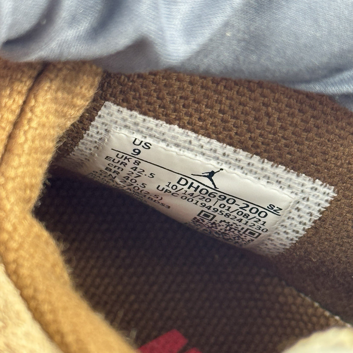 Travis Scott x Jordan 6 Retro British Khaki Sneakers, photo 12