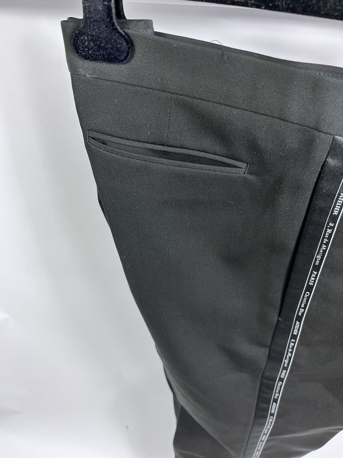 Dior Ruban Logo Black Smart Trousers, photo 4
