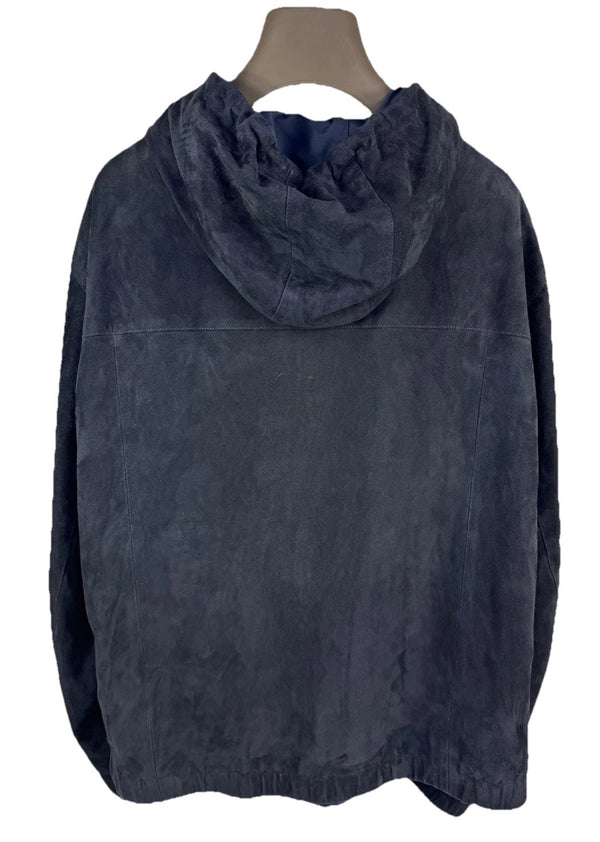 Eleventy Suede Reversible Hooded Zip Up Jacket, photo 2